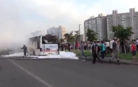 В Киеве взорвался пассажирский автобус (ФОТО, ВИДЕО)