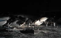 В Киеве в результате пожара повреждены три яхты