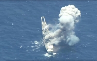 Гибель американского военного корабля USS Racine попала на видео
