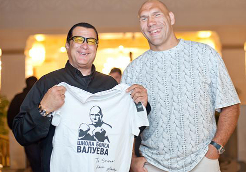 Николай Валуев и Стивен Сигал