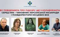Ще 5 колаборантам повідомили про підозру: серед них чиновник Херсонської міськради і псевдоректори місцевих ВНЗ