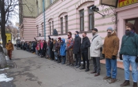 В Киеве студенты устроили молчаливый протест