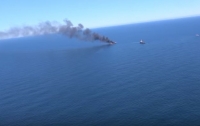 У берегов Южной Кореи загорелся танкер с нефтепродуктами