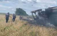 В Харьковской области на мине взорвался комбайн