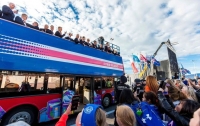 Сборную Исландии по футболу встречали на родине, как чемпионов