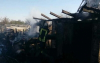 Под Киевом женщина получила ожоги, пытаясь спасти дом от огня