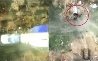 Офицер ВСУ опубликовал видео удара по позициям оккупантов с воздуха