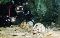 В подводной пещере в Мексике найдены останки древнего человека