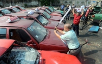 Жестокие «разборки» китайских таксистов
