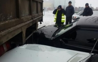 Пять автомобилей столкнулись в Кропивницком