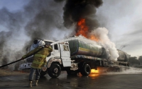 На трассе в Одесской области горел бензовоз