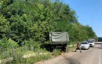 На Днепропетровщине грузовик нацгвардейцев 