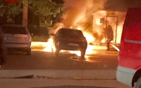В Киеве огнем уничтожено авто