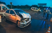 В Киеве столкнулись две легковушки: пять пострадавших