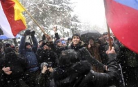 В Южной Осетии во время митинга началась стрельба