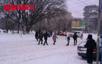 Из-за непогоды Киев кажется полумертвым городом (ФОТО)