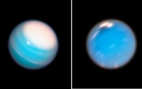 Телескоп Hubble передал новые фото динамичных атмосфер Урана и Нептуна