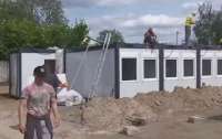 Показали модульный городок для людей, которые остались без жилья в Бородянке (видео)