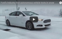Ford начала тесты робомобилей в снежную погоду (ВИДЕО)