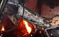На Житомирщине из-за замыкания электропроводки сгорел школьный автобус