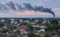 В оккупированном Крыму горит военная часть и детонируют боеприпасы
