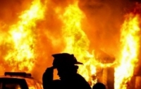 Палаточный городок сгорел в Житомирском полигоне