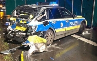 Пьяный украинец на фуре протаранил патрульное авто в ФРГ, есть жертвы