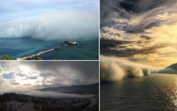 В Крыму засняли необычное для зимы природное явление