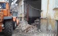 Стена жилого дома обрушилась в Кропивницком