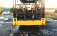 В Харьковской области на ходу загорелся пассажирский автобус