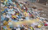 В Маріуполі рашисти знищили українські книжки (фото)