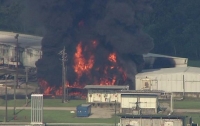 В Техасе произошел пожар на химзаводе