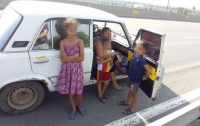Под Одессой остановили пьяного водителя с детьми в салоне