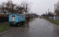 В селе на Ровненщине детей перевозят на самодельном фургоне с запряженной лошадью