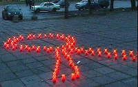 В Черновицкой области безработные и условно-освобожденные почтили память жертв СПИДА
