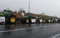 В разных частях Украины аграрии протестовали против продажи земли