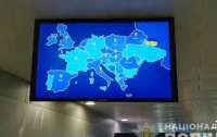 В украинском аэропорту продемонстрировали карту страны без Крыма