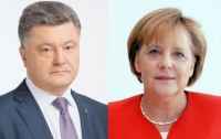 Порошенко и Меркель скоординировали позиции по минским договоренностям